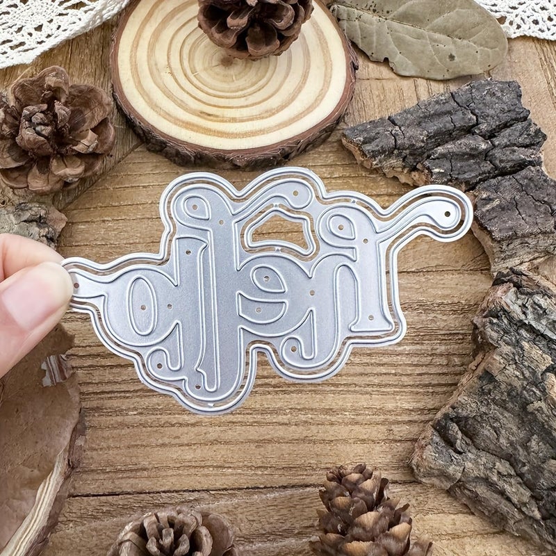 LZBRDY Hello Wishes Words Embossing Metal Cutting Dies for Card Making and Scrapbooking, Arts Crafts Birthday Thanksgiving Christmas Craft Die Cuts Stencil - Image 4